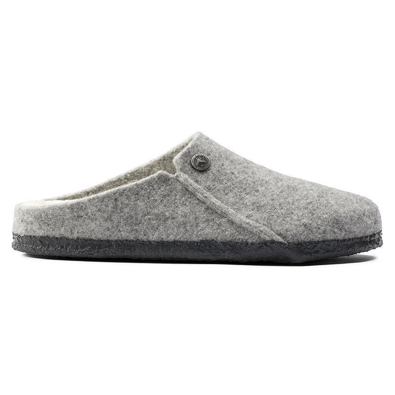 Birkenstock Zermatt Wool/Shearling Clog Træsko Dame Sølv | DK 2AHK